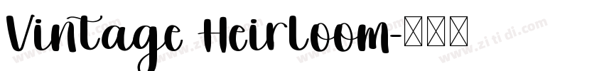 Vintage Heirloom字体转换
